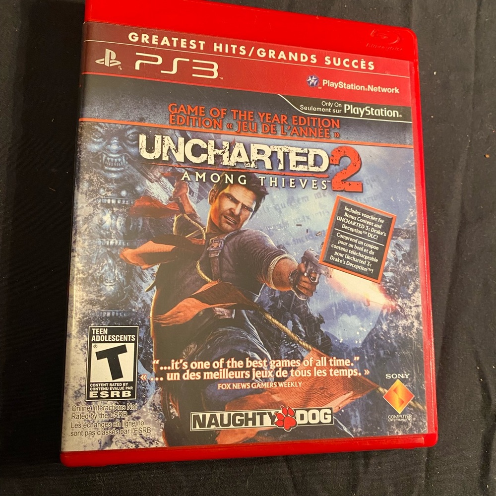 Uncharted 2: Among Thieves (PS3) - Red Case -